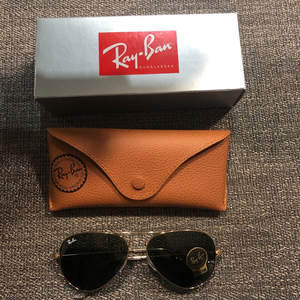 NWT Ray Ban Aviator Sunglasses - Picture 2 of 3